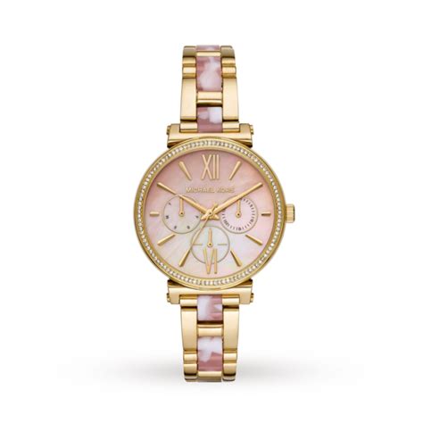 michael kors mk4344 sofie mixedmaterials gold|Amazon.com: Michael Kors Women's Sofie Three.